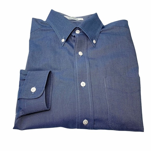 L.L. Bean Other - LL Bean Button Down Shirt Mens 15.5 / 34 Wrinkle Resistant Traditional Fit Blue